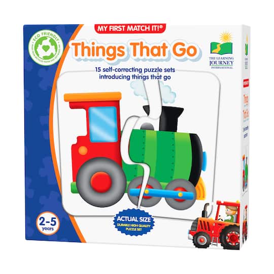 My First Match It - Things That Go By The Learning Journey | 8" x 8" x 2.5" | Michaels®